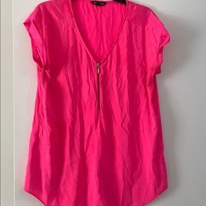 Hot pink blouse